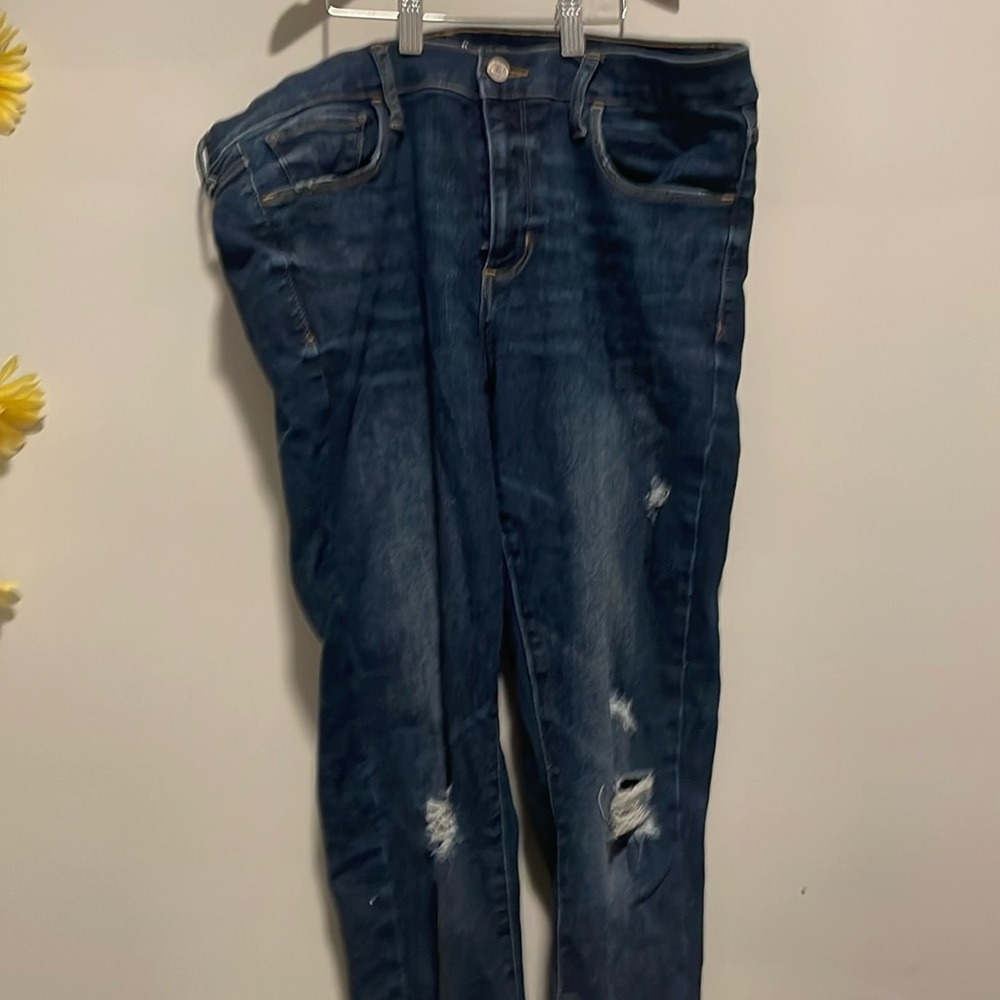 Blue jeggings